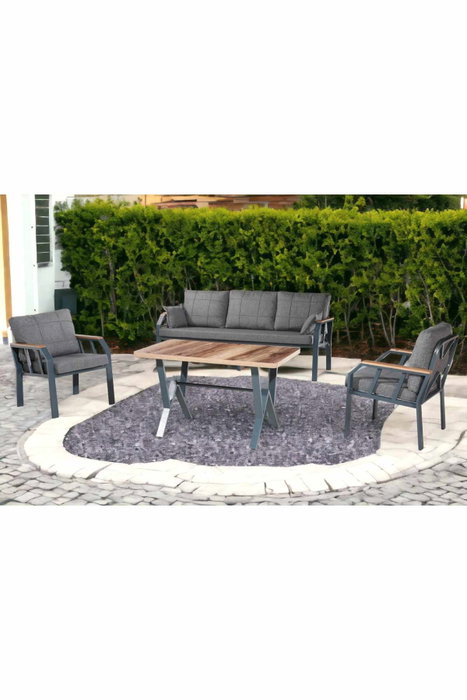 Hanah Home Nergiz 3+1+1 Gris oscuro Hanah Home Nergiz 3+1+1 Gris oscuro